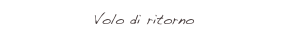 Volo di ritorno